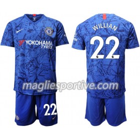 Completo Calcio Chelsea Willian 22 Bambino Divisa Prima 2019/2020